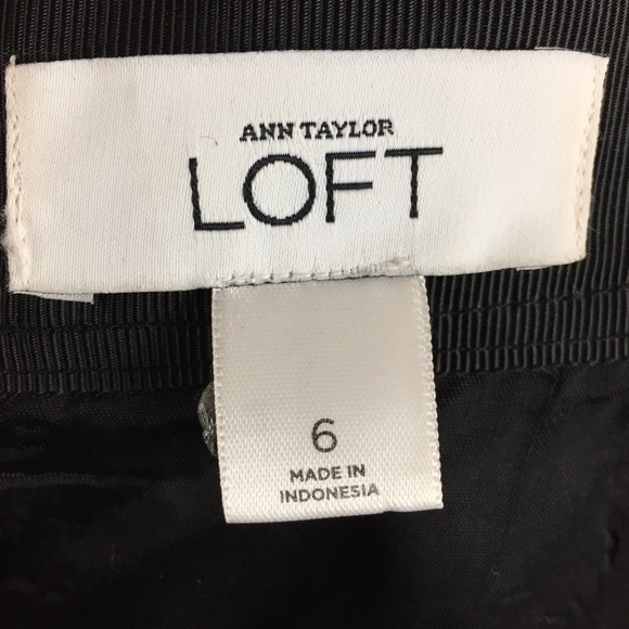 Ann Taylor Loft Gold Tweed Taffeta Overlay Skirt - Picture 8 of 8